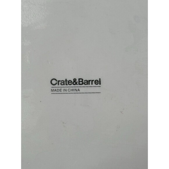 Crate & Barrel Christmas Penguin Porcelain Appetizer Plates Set of 4 New in Box - Picture 5 of 5